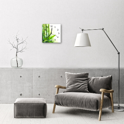 Relógio quadrado Bambu