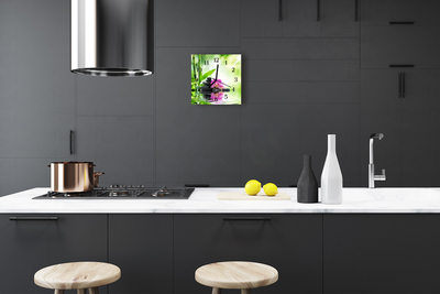 Relógio quadrado Spa de orquídeas