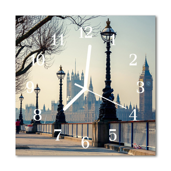 Relógio quadrado Lanternas