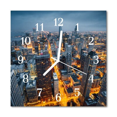 Relógio quadrado Noite da Cidade