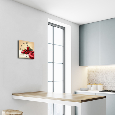 Relógio quadrado Rosas