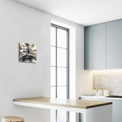 Relógio quadrado Torre Eiffel