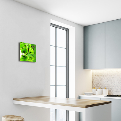 Relógio quadrado Orquídea