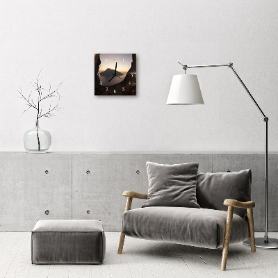 Relógio quadrado Oceano de montanha