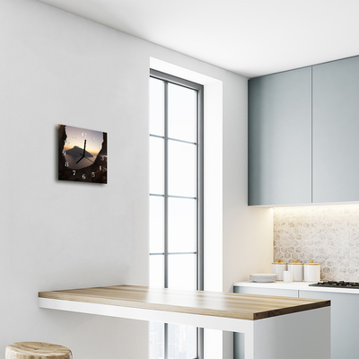 Relógio quadrado Oceano de montanha