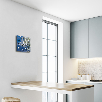 Relógio quadrado Algodão