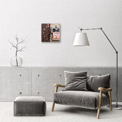 Relógio quadrado Café