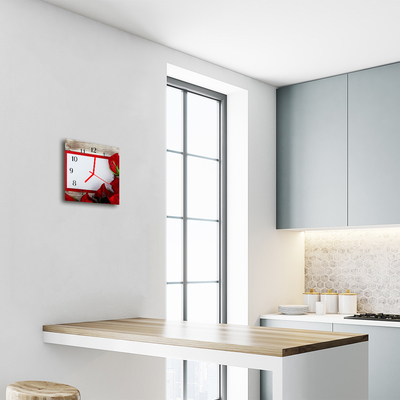 Relógio quadrado Rosas