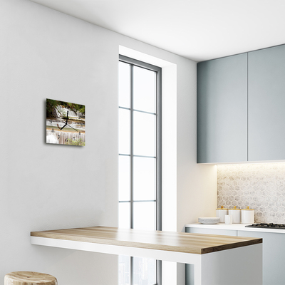 Relógio quadrado Cascata