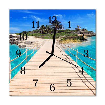 Relógio quadrado Ponte na ilha
