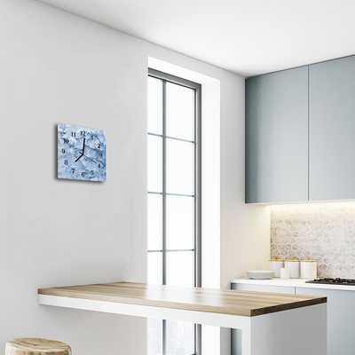 Relógio quadrado Flocos de neve