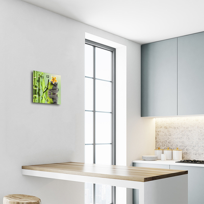 Relógio quadrado Pedras de spa