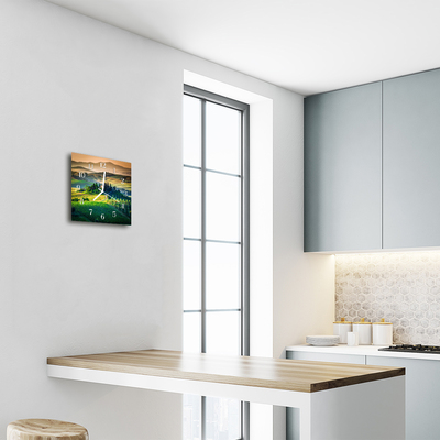 Relógio quadrado Paisagem