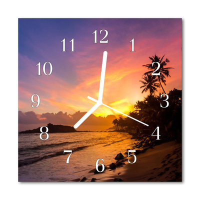 Relógio quadrado Pôr do sol