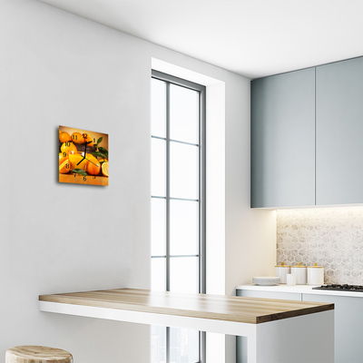 Relógio quadrado Laranjas