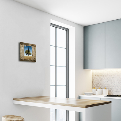 Relógio quadrado Árvore