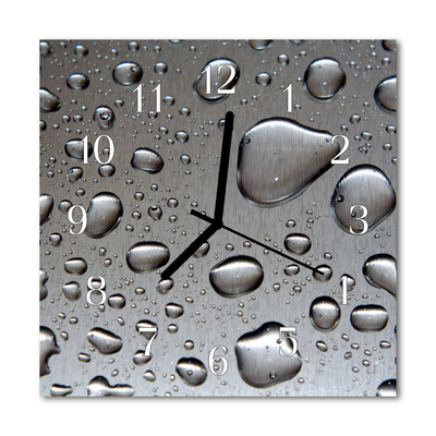 Relógio quadrado Gotas