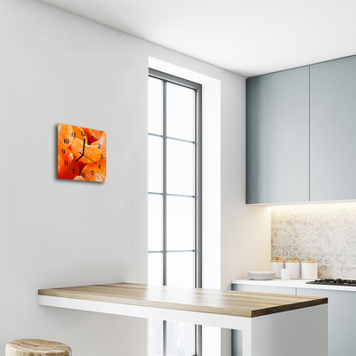 Relógio quadrado Tangerinas