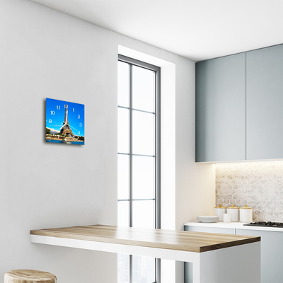 Relógio quadrado Cidade da Torre Eiffel