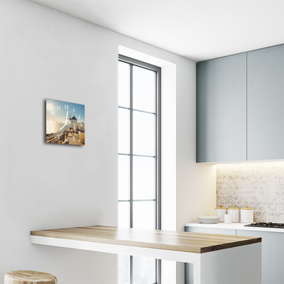 Relógio quadrado Santorini