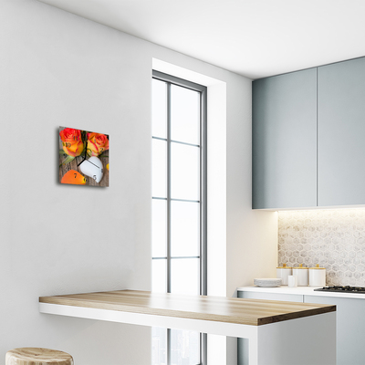 Relógio quadrado Coração