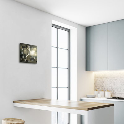 Relógio quadrado Acrópole