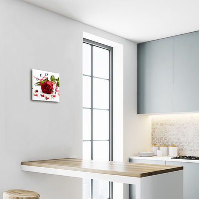 Relógio quadrado Rosa