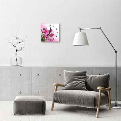 Relógio quadrado Borboleta