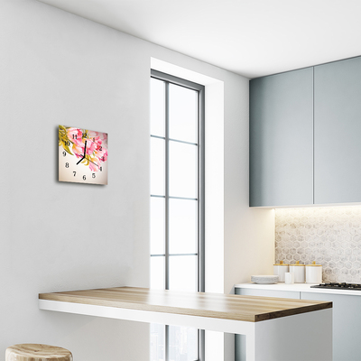 Relógio quadrado Aquarelas