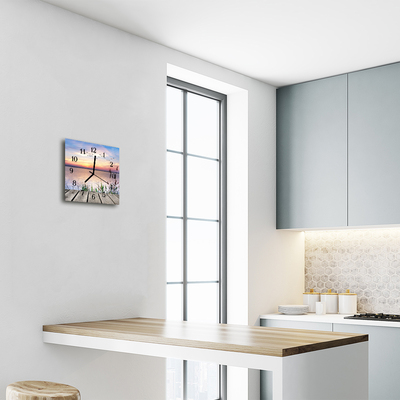 Relógio quadrado Lago