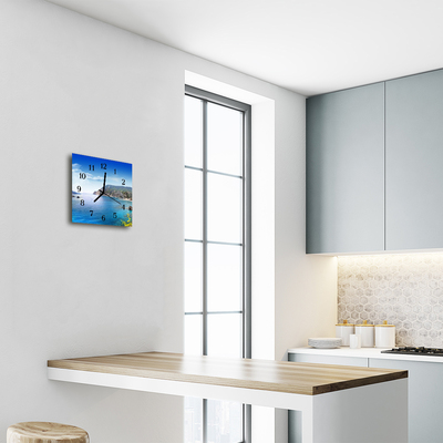 Relógio quadrado Baía