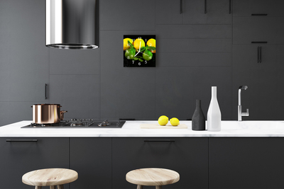 Relógio quadrado Limões