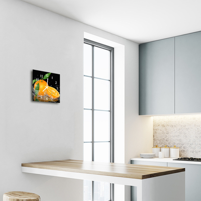 Relógio quadrado Laranjas