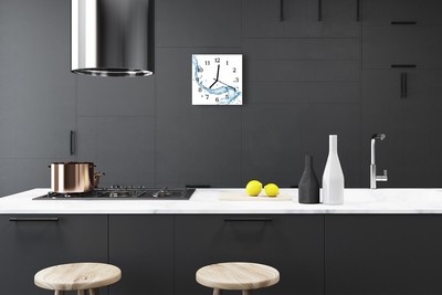 Relógio quadrado Água