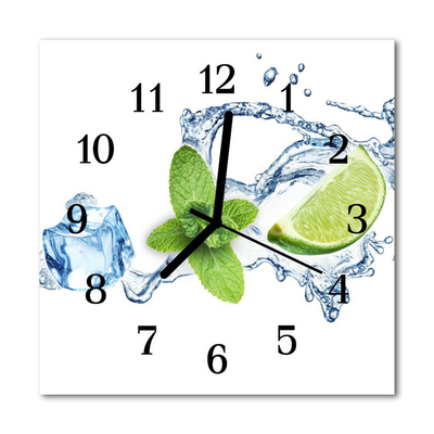 Relógio quadrado Hortelã