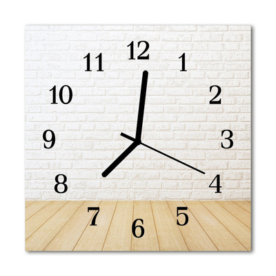 Relógio quadrado Tijolo