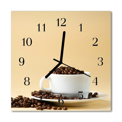 Relógio quadrado Café