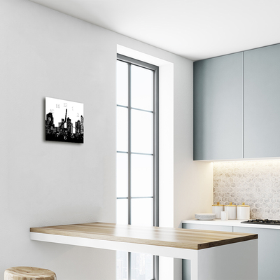 Relógio quadrado Edifícios da cidade