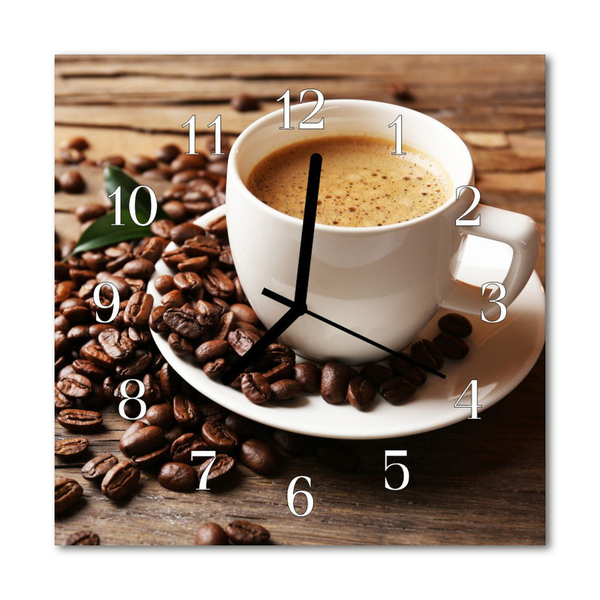 Relógio quadrado Café