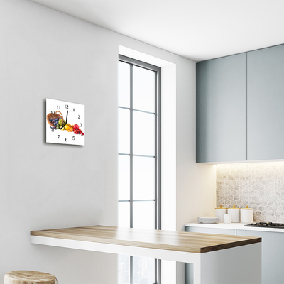 Relógio quadrado Fruta