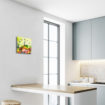 Relógio quadrado Vegetal