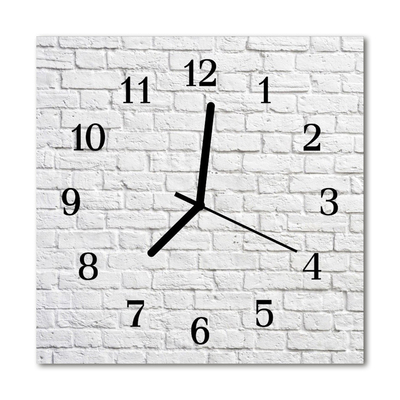 Relógio quadrado Tijolo