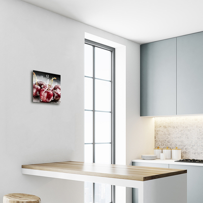 Relógio quadrado Cereja