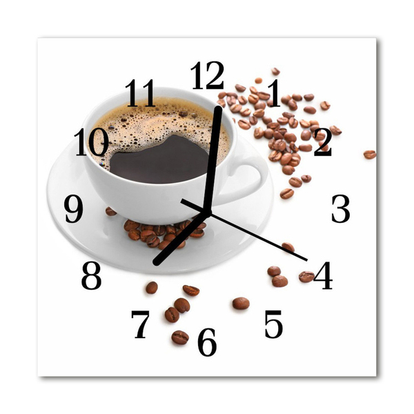 Relógio quadrado Café