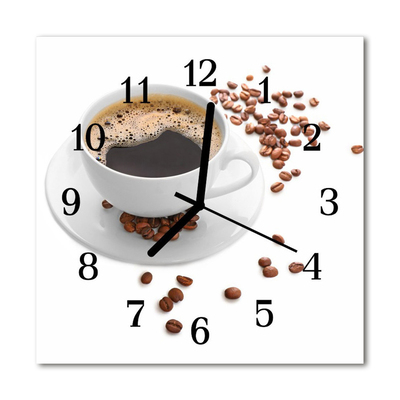 Relógio quadrado Café