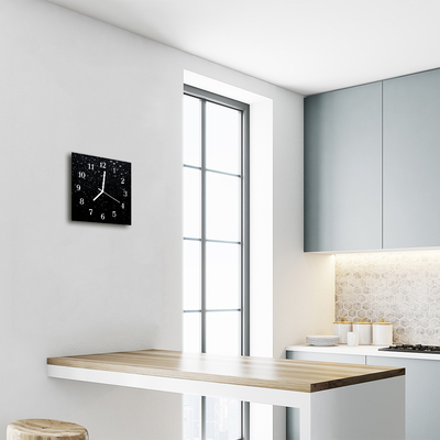 Relógio quadrado Gotas