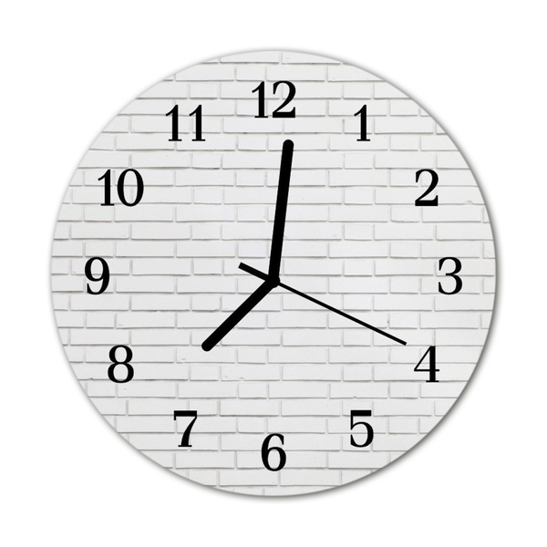 Relógio redondo Parede de tijolos