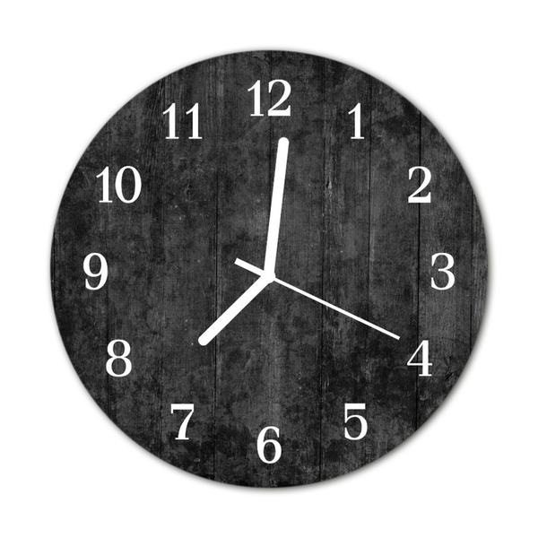 Relógio de vidro redondo Madeira