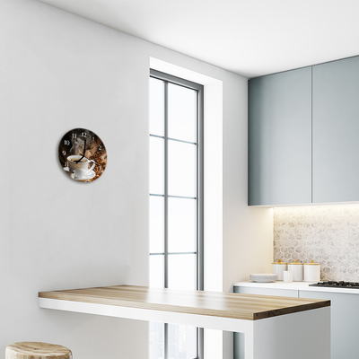 Relógio redondo Café