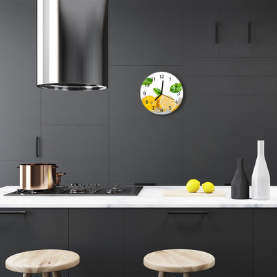 Relógio de parede redondo Limão